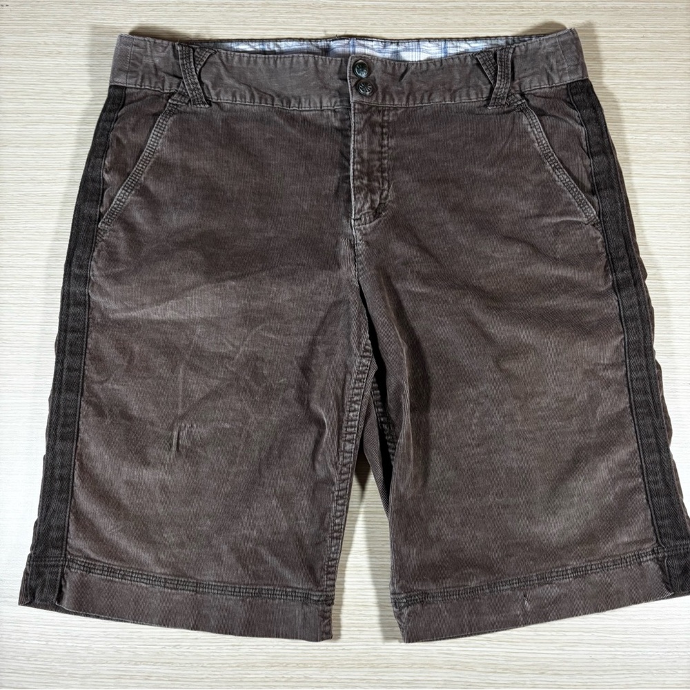 Athleta Corduroy Bermuda Brown Women's Shorts Size 10